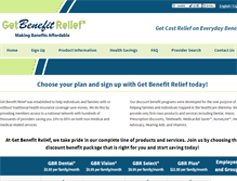 Tablet Screenshot of getbenefitrelief.com